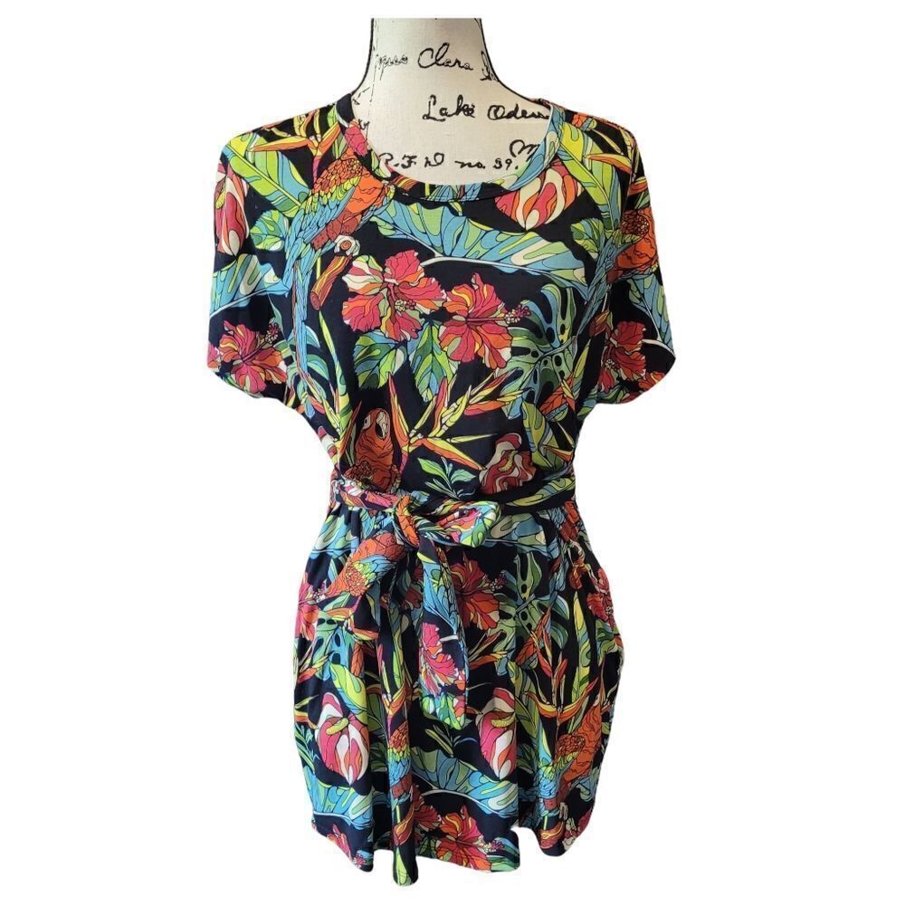 Lularoe Tropical Print T-Shirt Dress